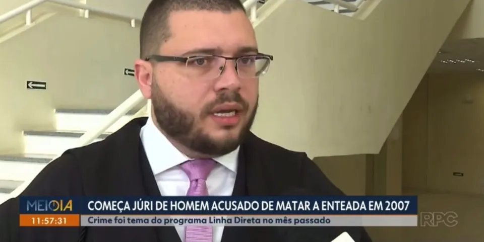 Marcelo Jacomossi concede entrevista à imprensa sobre julgamento no Tribunal do Júri